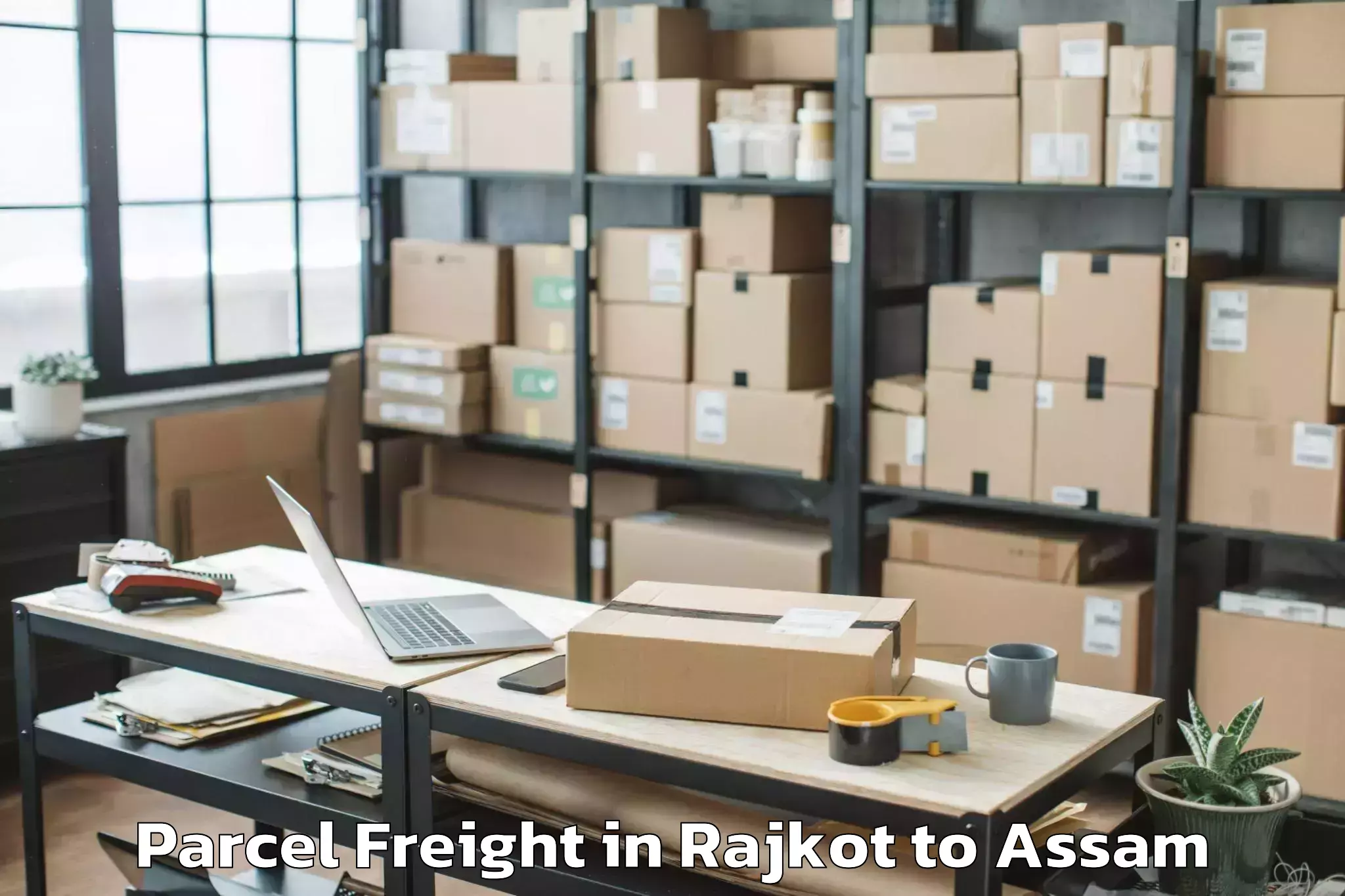 Discover Rajkot to Udalguri Parcel Freight